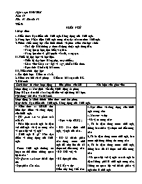 Giáo án Ngữ văn 9 - Tuần 19 - Năm học 2020-20