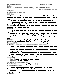 Giáo án Ngữ văn 9 - Tuần 2 - Năm học 2020-202