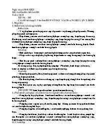 Giáo án Ngữ văn 9 - Tuần 20+21, Chủ đề tích h