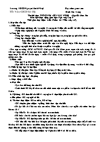 Giáo án Ngữ văn 9 - Tuần 22 - Năm học 2020-20