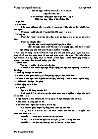 Giáo án Ngữ văn 9 - Tuần 22 - Năm học 2020-20