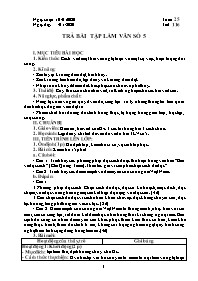 Giáo án Ngữ văn 9 - Tuần 25 - Năm học 2019-20