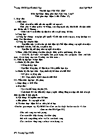 Giáo án Ngữ văn 9 - Tuần 27 - Năm học 2020-20