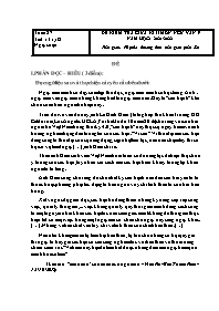 Giáo án Ngữ văn 9 - Tuần 27 - Năm học 2021-20