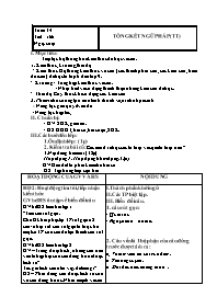 Giáo án Ngữ văn 9 - Tuần 34 - Trường THCS Nin
