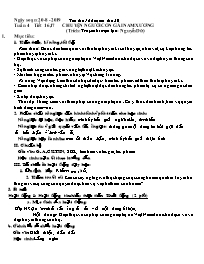 Giáo án Ngữ văn 9 - Tuần 4, Tiết 16-20 - Năm