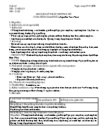 Giáo án Ngữ văn 9 - Tuần 5 - Năm học 2020-202