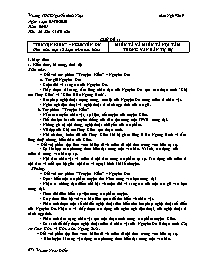 Giáo án Ngữ văn 9 - Tuần 6+7 - Năm học 2020-2