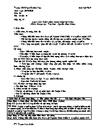 Giáo án Ngữ văn 9 - Tuần 8 - Năm học 2020-202