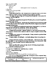 Giáo án Ngữ văn Lớp 9 - Tuần 11, Tiết 50-55 -