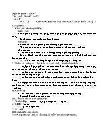 Giáo án Ngữ văn Lớp 9 - Tuần 17 - Năm học 202