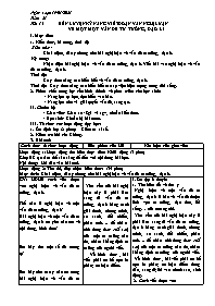 Giáo án Ngữ văn Lớp 9 - Tuần 21, Tiết 15: Rèn