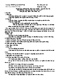 Giáo án Ngữ văn Lớp 9 - Tuần 22 - Năm học 202