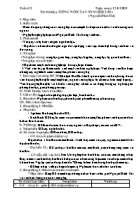 Giáo án Ngữ văn Lớp 9 - Tuần 22 - Năm học 202