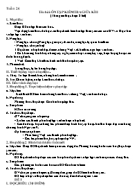 Giáo án Ngữ văn Lớp 9 - Tuần 26 - Năm học 202