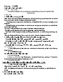 Giáo án Ngữ văn Lớp 9 - Tuần 3, Tiết 11-15 - 