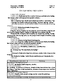 Giáo án Ngữ văn Lớp 9 - Tuần 30 - Năm học 201