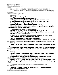 Giáo án Ngữ văn Lớp 9 - Tuần 6+7, Tiết 26-35 