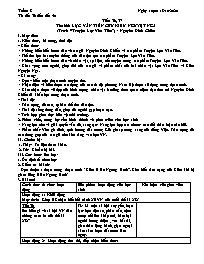 Giáo án Ngữ văn Lớp 9 - Tuần 8 - Năm học 2020