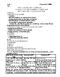 Giáo án Sinh học 9 - Tuần 1 - Năm học 2020-20