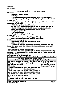 Giáo án Sinh học 9 - Tuần 16 - Võ Thị Kiều Lo