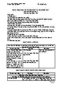 Giáo án Sinh học 9 - Tuần 19 - Võ Thị Kiều Lo