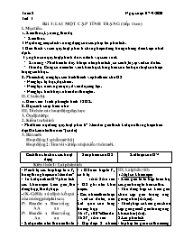 Giáo án Sinh học 9 - Tuần 2 - Năm học 2020-20