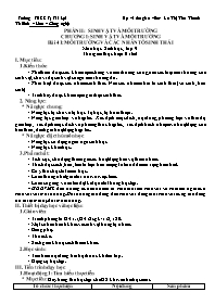 Giáo án Sinh học 9 - Tuần 21 - La Thị Thu Tha