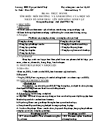 Giáo án Sinh học 9 - Tuần 23 - Lữ Mỹ Út