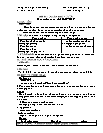 Giáo án Sinh học 9 - Tuần 24 - Lữ Mỹ Út