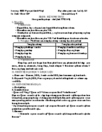 Giáo án Sinh học 9 - Tuần 25 - Lữ Mỹ Út