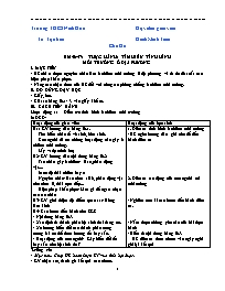 Giáo án Sinh học 9 - Tuần 27 - Năm học 2021-2