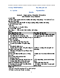 Giáo án Sinh học 9 - Tuần 27 - Năm học 2021-2