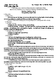 Giáo án Sinh học 9 - Tuần 28 - La Thị Thu Tha