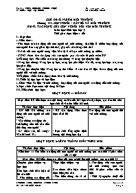 Giáo án Sinh học 9 - Tuần 28 - Võ Thị Kiều Lo