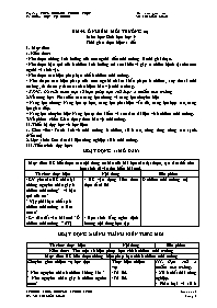 Giáo án Sinh học 9 - Tuần 29 - Võ Thị Kiều Lo