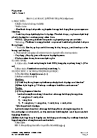 Giáo án Sinh học 9 - Tuần 3 - Võ Thị Kiều Loa