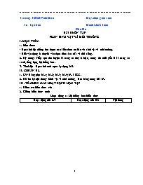 Giáo án Sinh học 9 - Tuần 31 - Năm học 2021-2