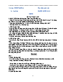 Giáo án Sinh học 9 - Tuần 32 - Năm học 2021-2