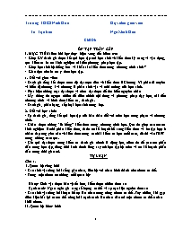 Giáo án Sinh học 9 - Tuần 32 - Năm học 2021-2