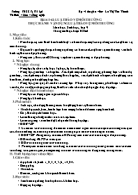 Giáo án Sinh học 9 - Tuần 33 - La Thị Thu Tha