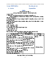 Giáo án Sinh học 9 - Tuần 35 - Năm học 2021-2