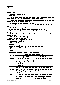 Giáo án Sinh học 9 - Tuần 6 - Võ Thị Kiều Loa