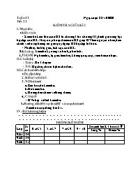Giáo án Sinh học Lớp 9 - Tuần 11 - Năm học 20
