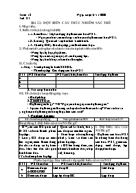 Giáo án Sinh học Lớp 9 - Tuần 12 - Năm học 20