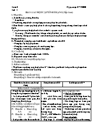 Giáo án Sinh học Lớp 9 - Tuần 2 - Năm học 202