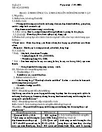 Giáo án Sinh học Lớp 9 - Tuần 21 - Năm học 20