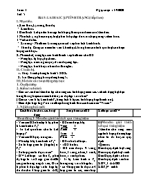 Giáo án Sinh học Lớp 9 - Tuần 3 - Năm học 202