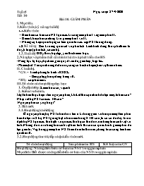 Giáo án Sinh học Lớp 9 - Tuần 5 - Năm học 202