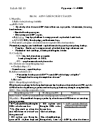 Giáo án Sinh học Lớp 9 - Tuần 8 - Năm học 202
